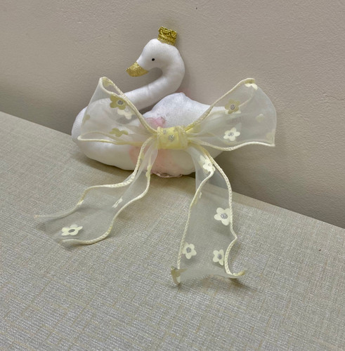 پاپیون دنباله دار حریر گلدار